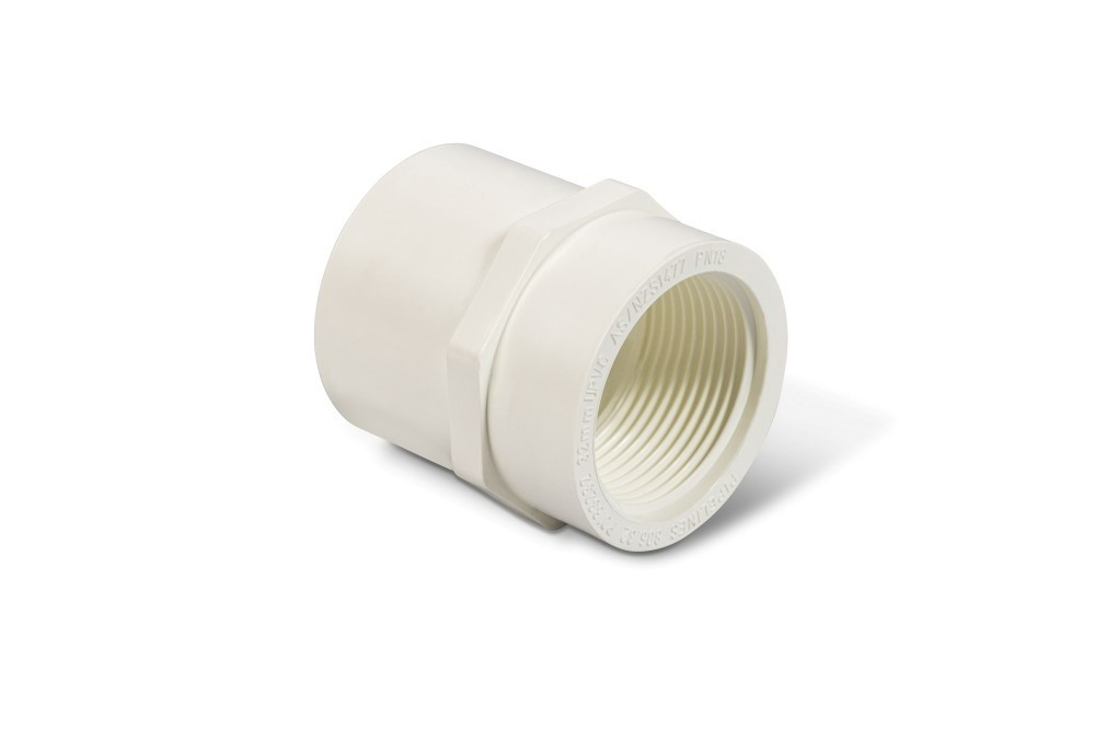 DN20 X 0.75Inch PN18 PVC-U Pressure Faucet Socket FI BSP Threaded CAT18